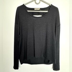 Rag & Bone Black Long Sleeve Top Back cutout Small